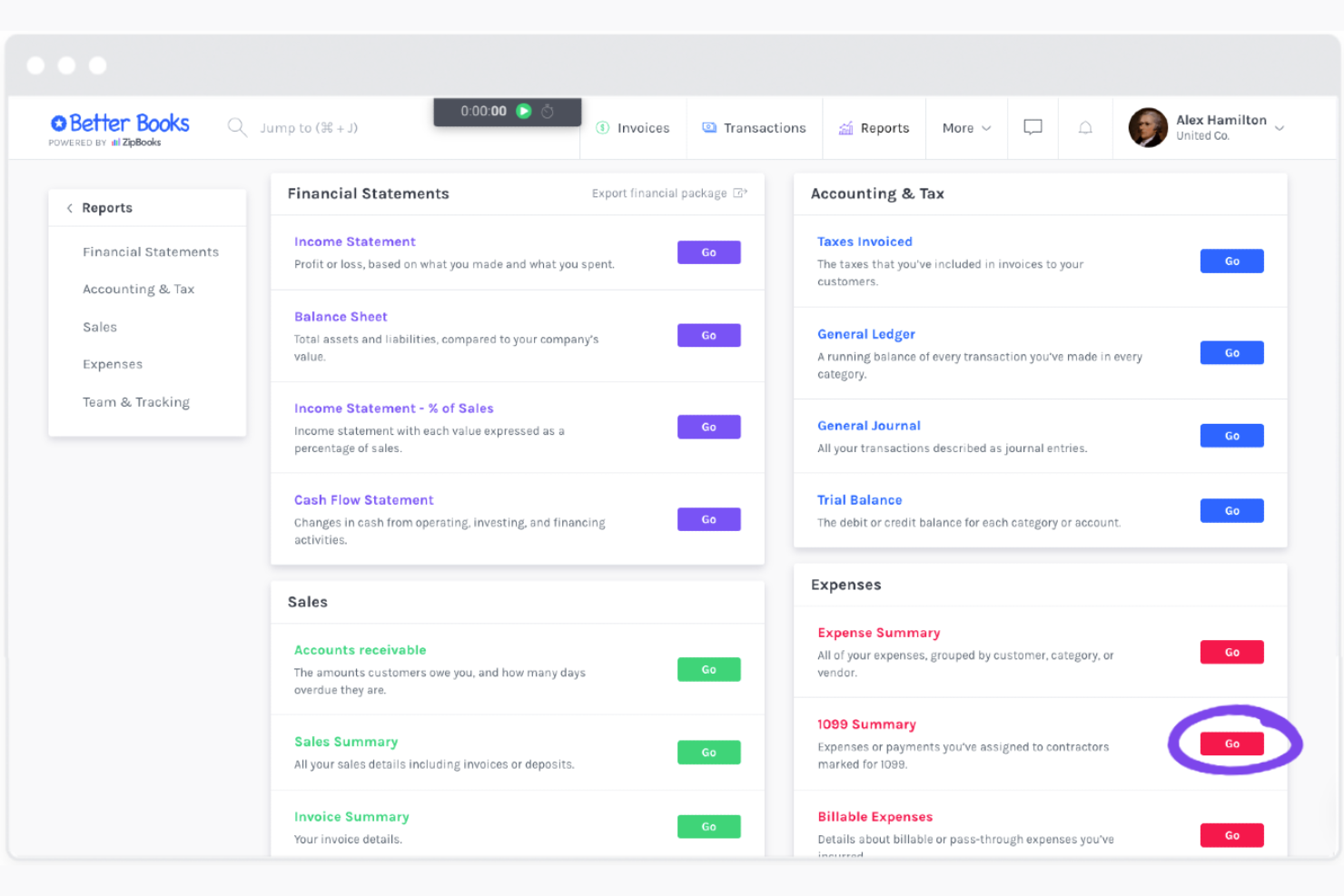 screenshot - Zipbooks Review: Pros, Cons, Features &amp; Pricing