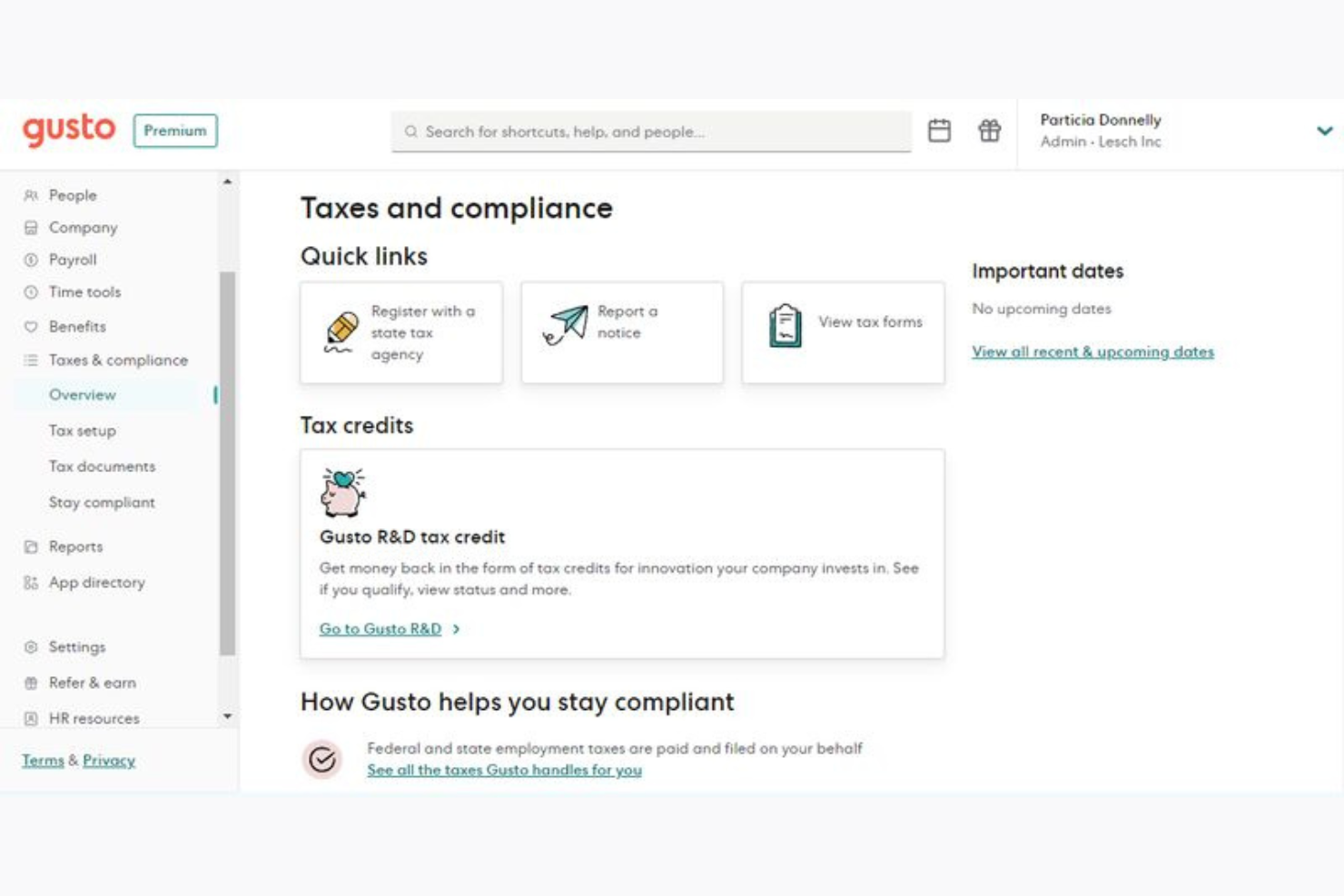screenshot - Gusto Review: Pros, Cons, Features &amp; Pricing