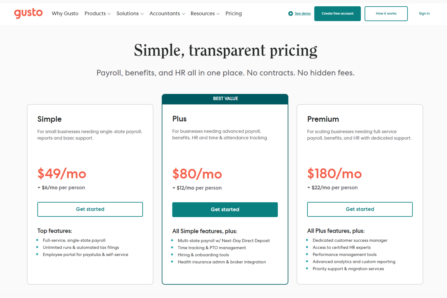 screenshot - Gusto Review: Pros, Cons, Features &amp; Pricing