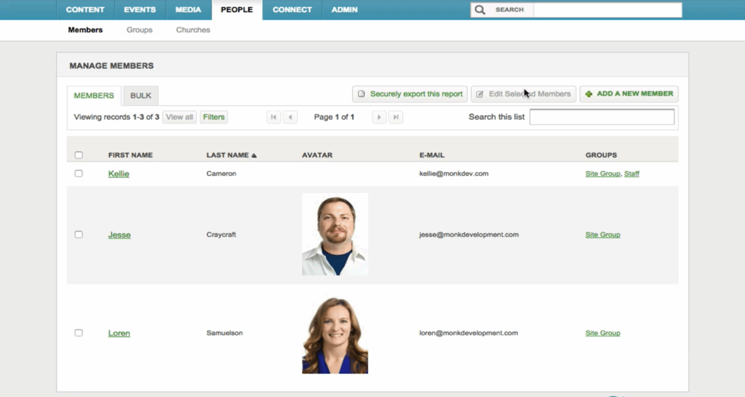 screenshot - Ekklesia360 Review: Pros, Cons, Features & Pricing