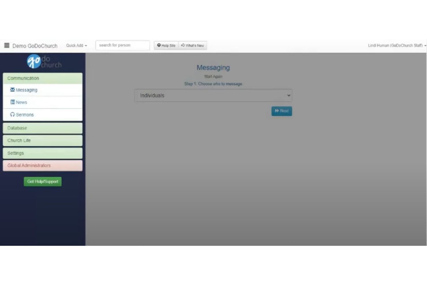 screenshot - GoDoChurch Review: Pros, Cons, Features &amp; Pricing