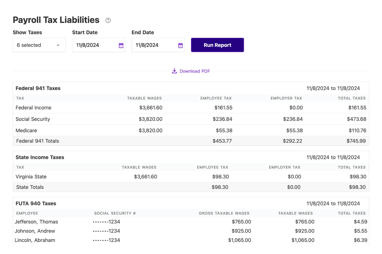 screenshot - Patriot Payroll Review: Pros, Cons, Features and Pricing