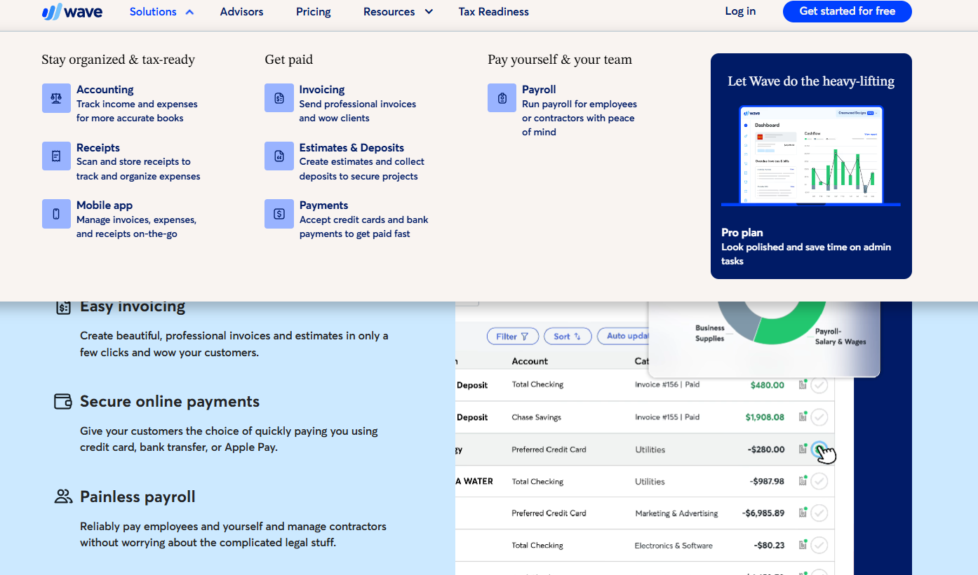 screenshot - Wave Review: Pros, Cons, Features, and Pricing Explained