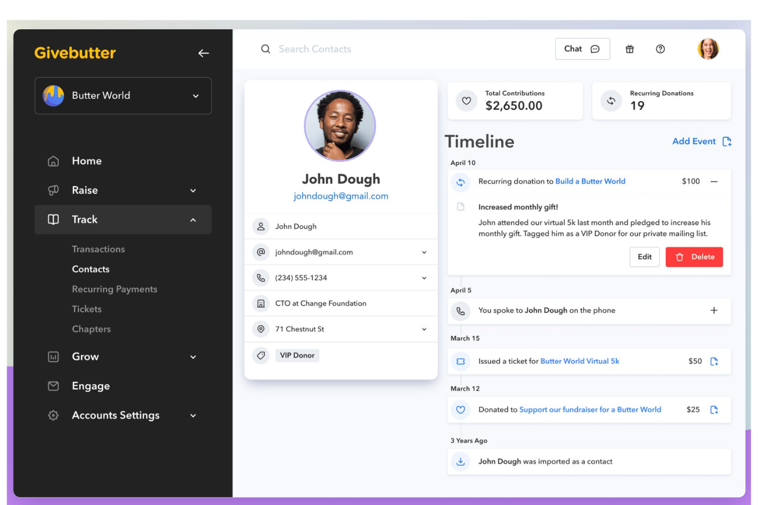 screenshot - Givebutter Review: Pros, Cons, Features, and Pricing Explained