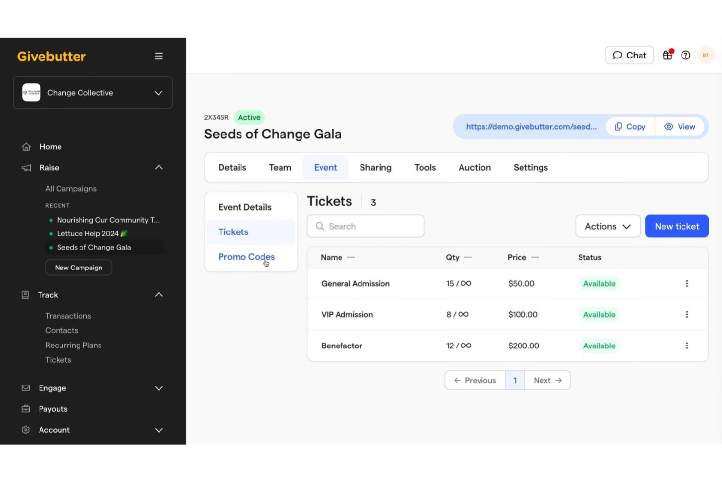 screenshot - Givebutter Review: Pros, Cons, Features, and Pricing Explained