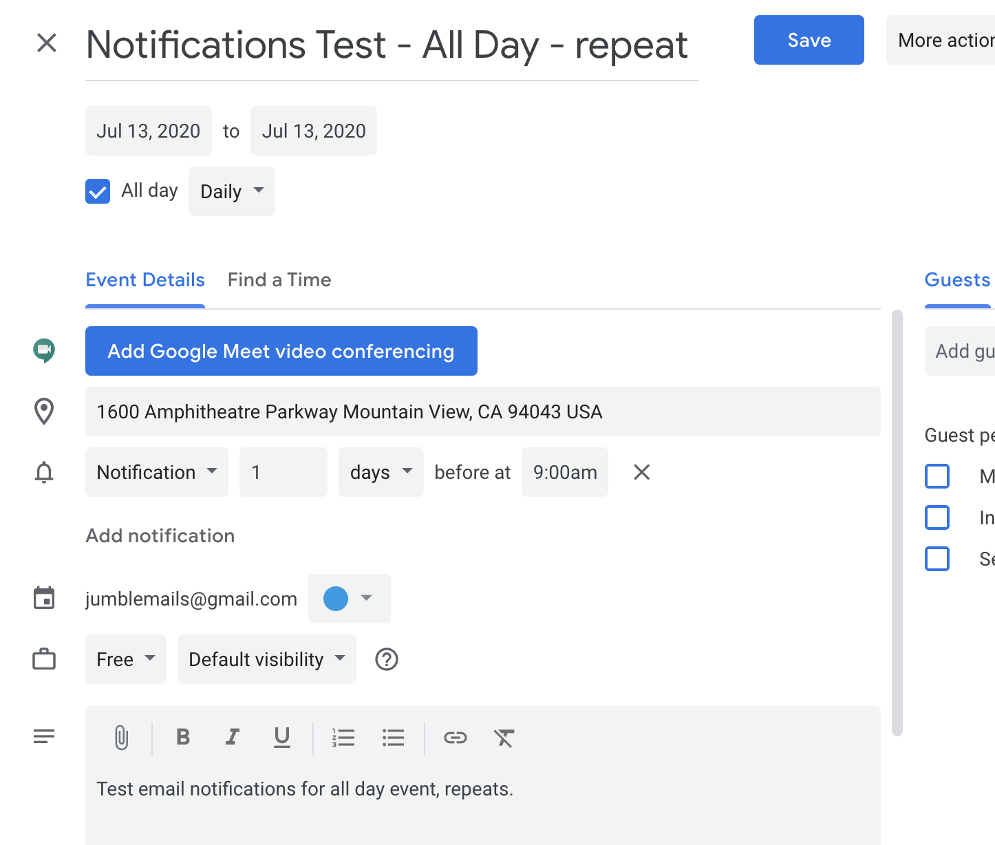 screenshot - Google Calendar Review: Pros, Cons, Features and Pricing