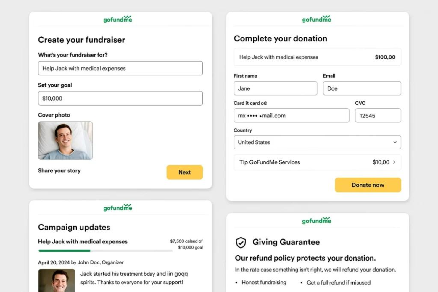 screenshot - GoFundMe Review: Pros, Cons, Features, and Pricing Explained