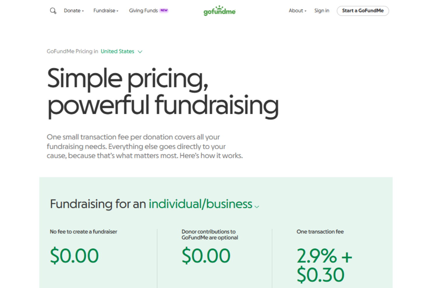 screenshot - GoFundMe Review: Pros, Cons, Features, and Pricing Explained