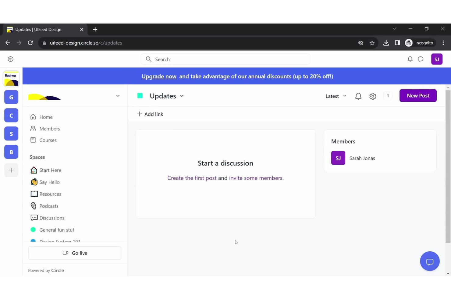 screenshot - Circle Review: Pros, Cons, Features, and Pricing Explained