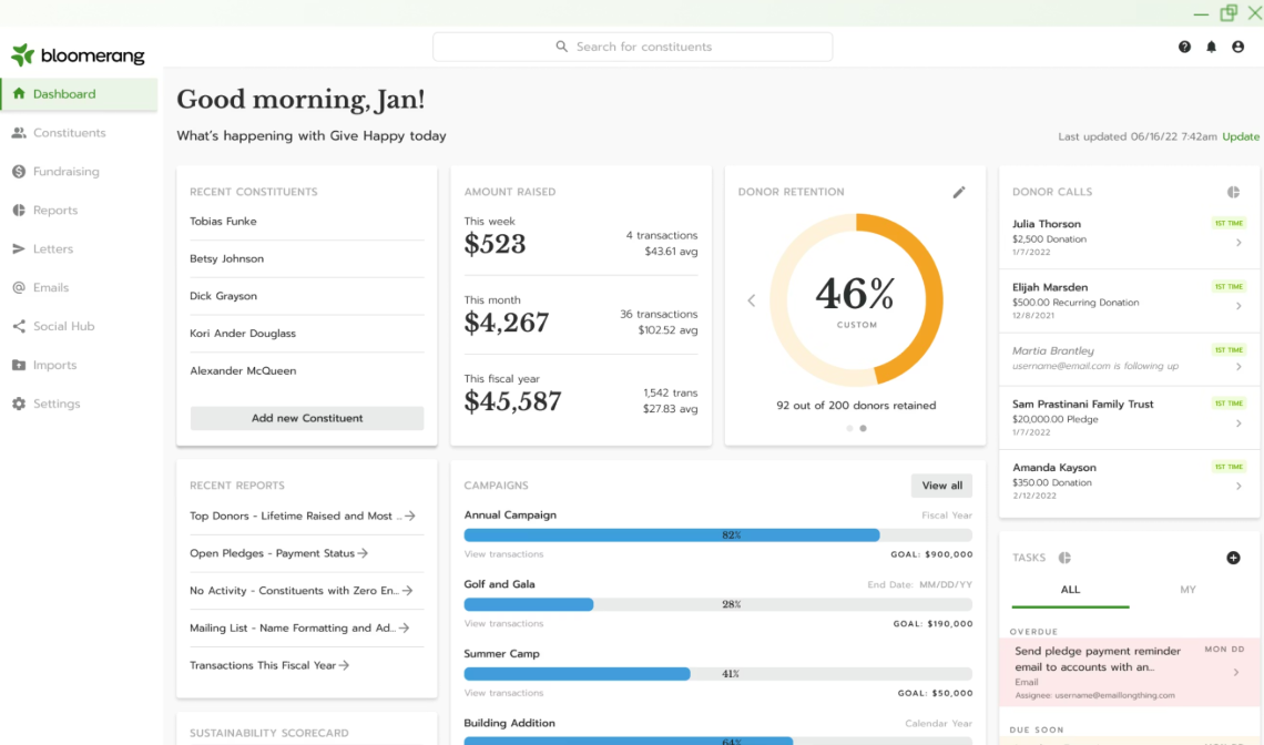 screenshot - Bloomerang Review: Key Features, Pros, Cons, and Updated Pricing