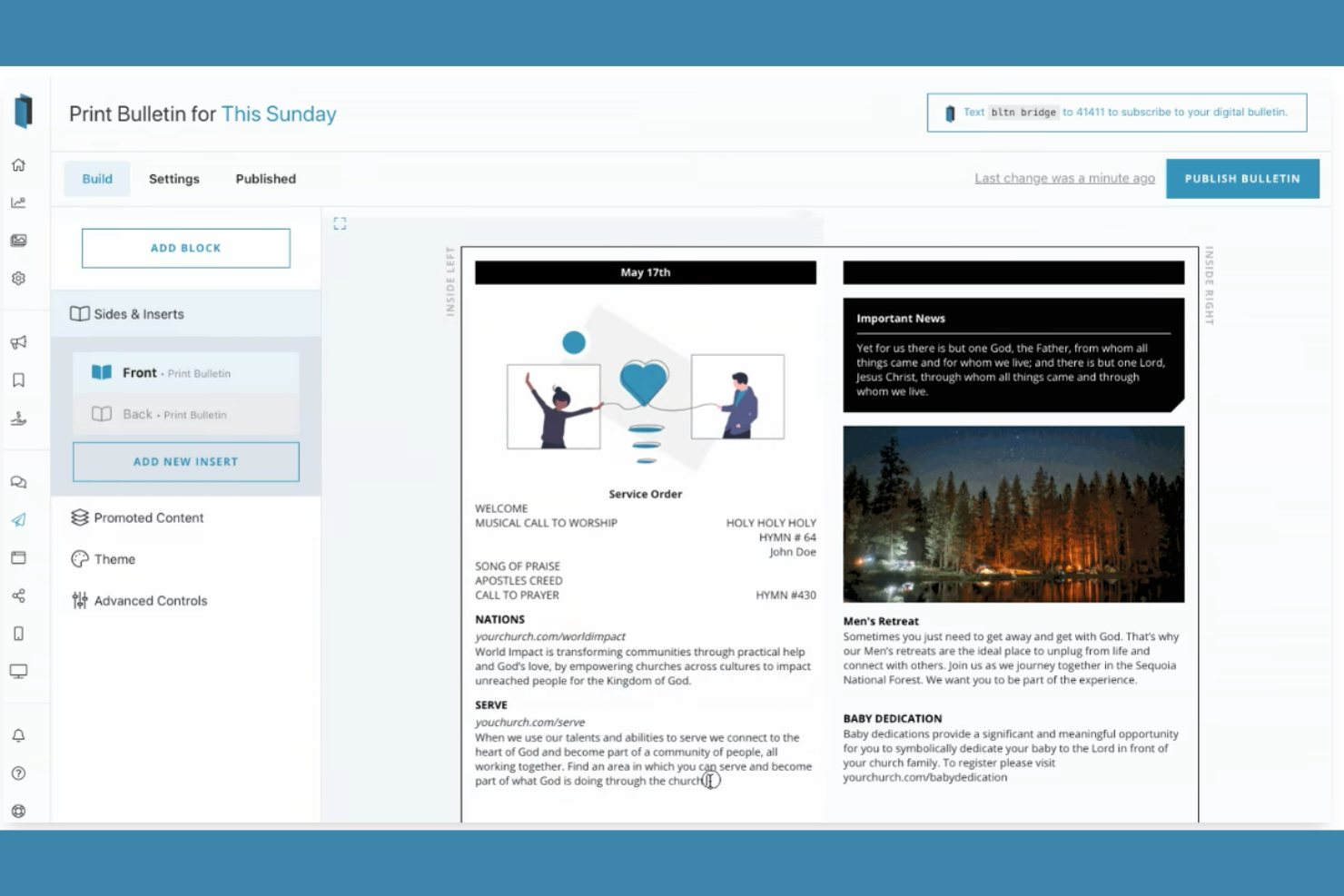 bltn screenshot - 10 meilleurs logiciels de bulletin paroissial évalués en 2026