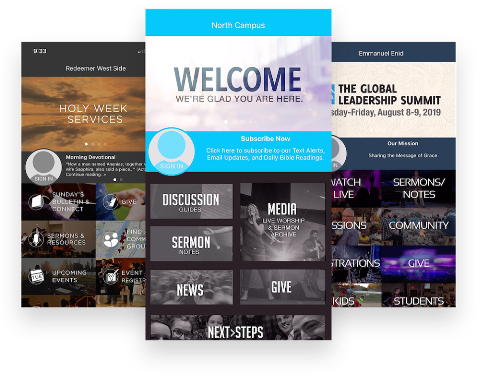 Touchpoint screenshot - 20 meilleurs logiciels de gestion d’église pour 2026