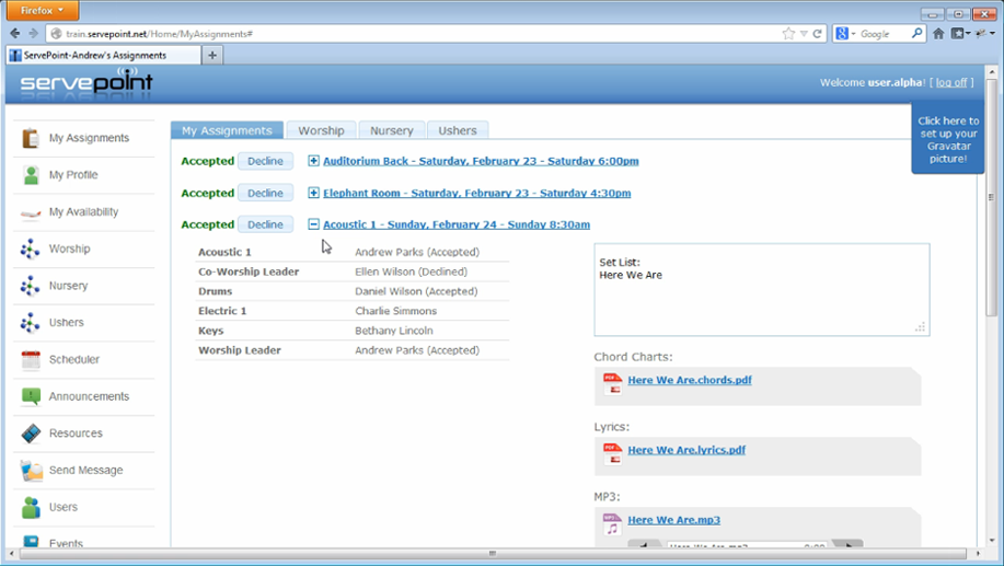 Excellerate screenshot - 20 meilleurs logiciels de gestion d’église pour 2026