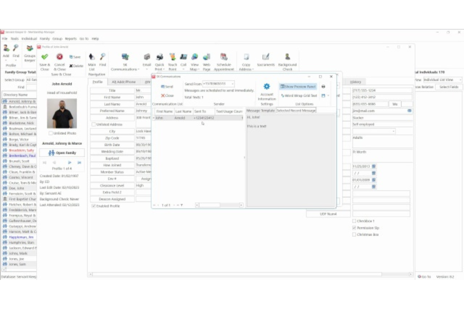 Servant Keeper screenshot - Les Meilleurs Logiciels de Base de Données pour Églises en 2026
