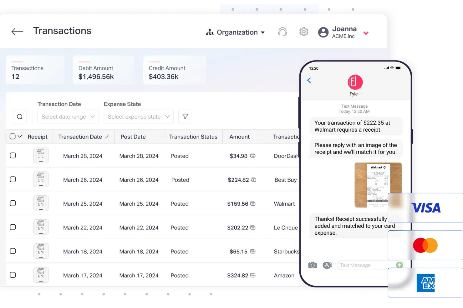 Sage Expense Management (formerly Fyle) screenshot - Die beste Buchhaltungssoftware für Kirchen zur Verwaltung der Finanzen in 2026