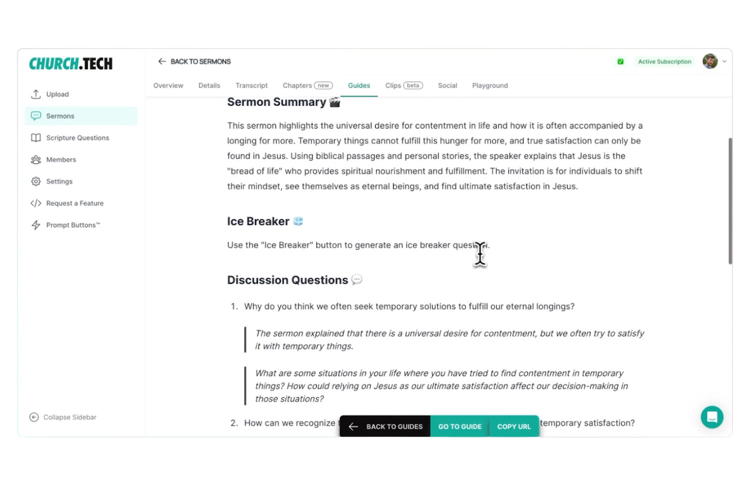Church.tech screenshot - 10 Mejores Software de Marketing para Iglesias con IA en 2026