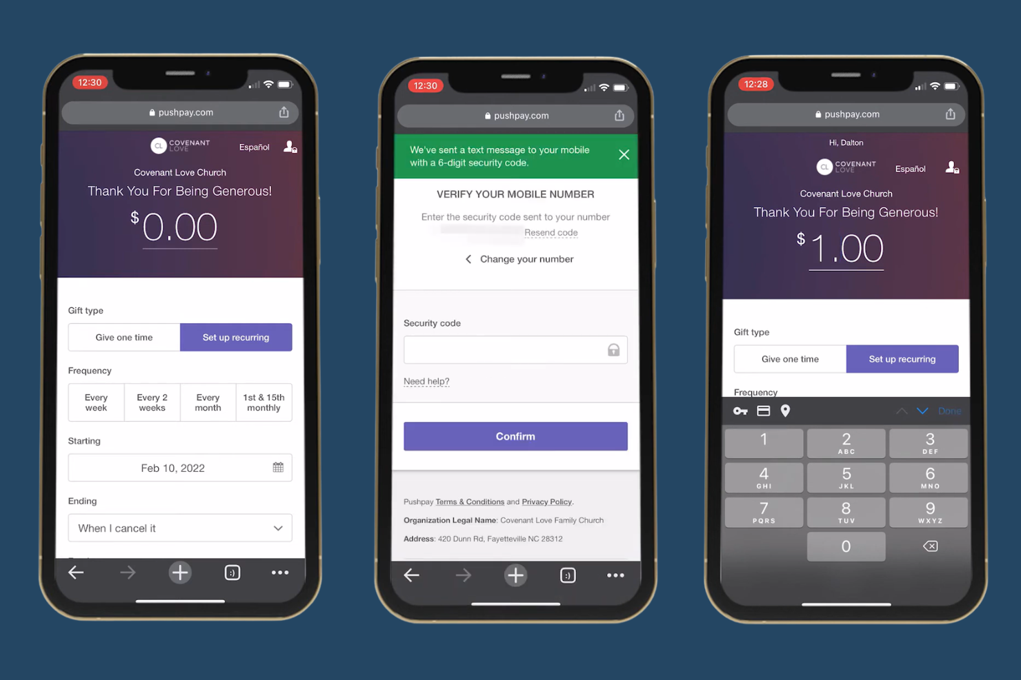 Pushpay screenshot - 9 migliori strumenti di gestione finanziaria per chiese con IA nel 2026