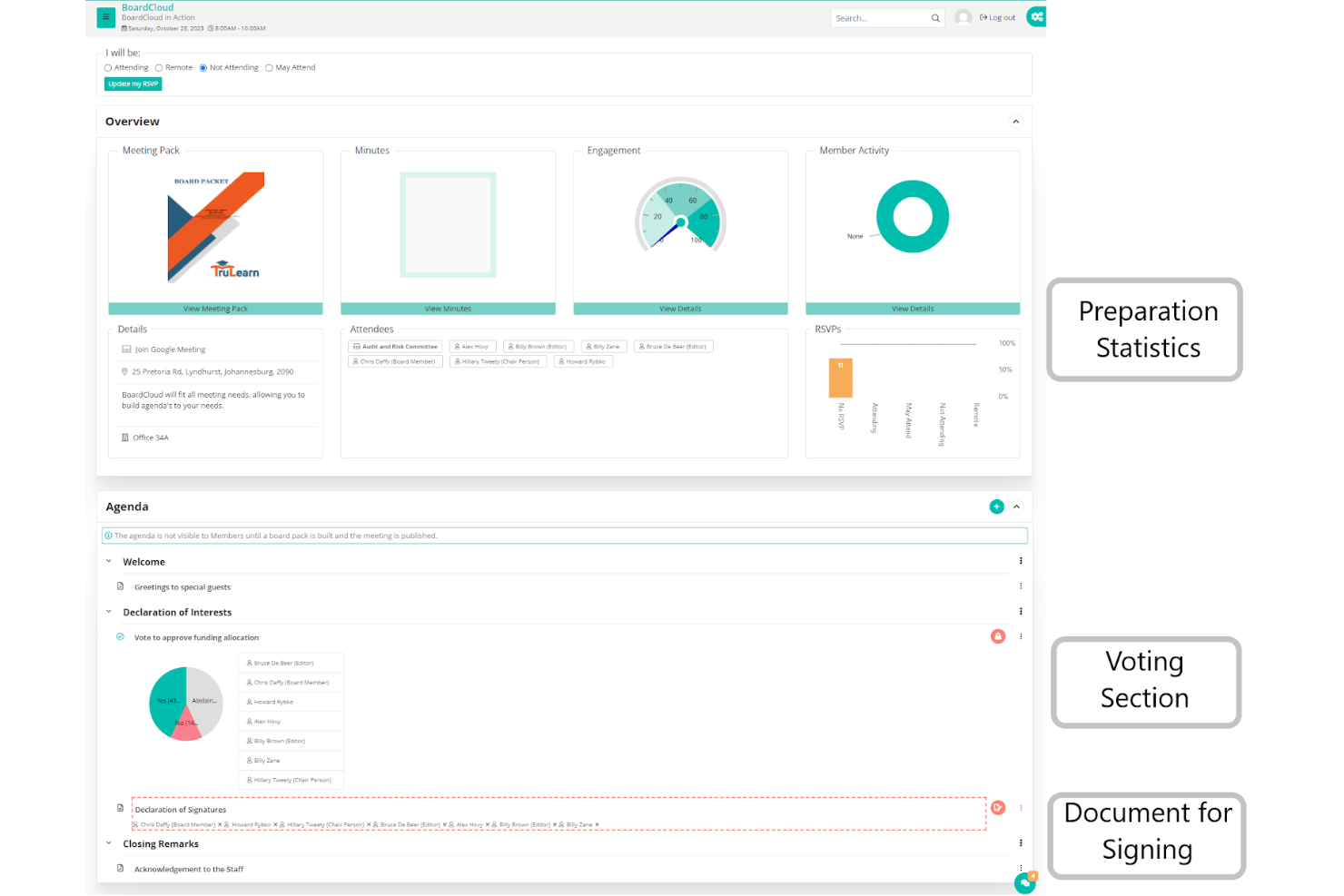 BoardCloud screenshot - 1 migliori soluzioni software di gestione del consiglio direttivo per organizzazioni non profit nel 2026