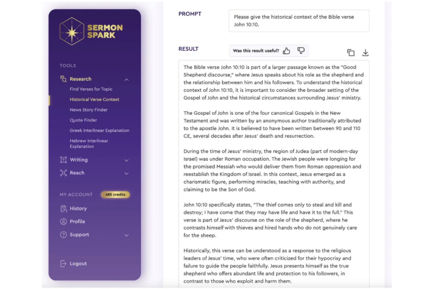 AI for Churches screenshot - 10 Migliori Soluzioni di Marketing per Chiese con IA nel 2026