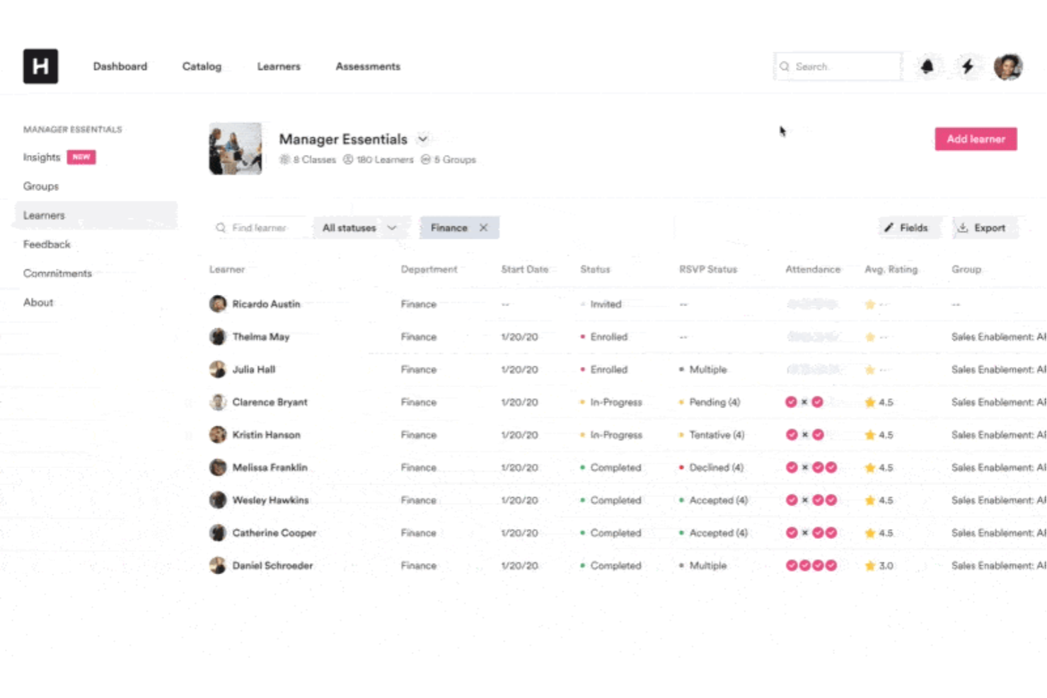 Hone screenshot - 10 migliori strumenti di sviluppo della leadership con l’IA nel 2026