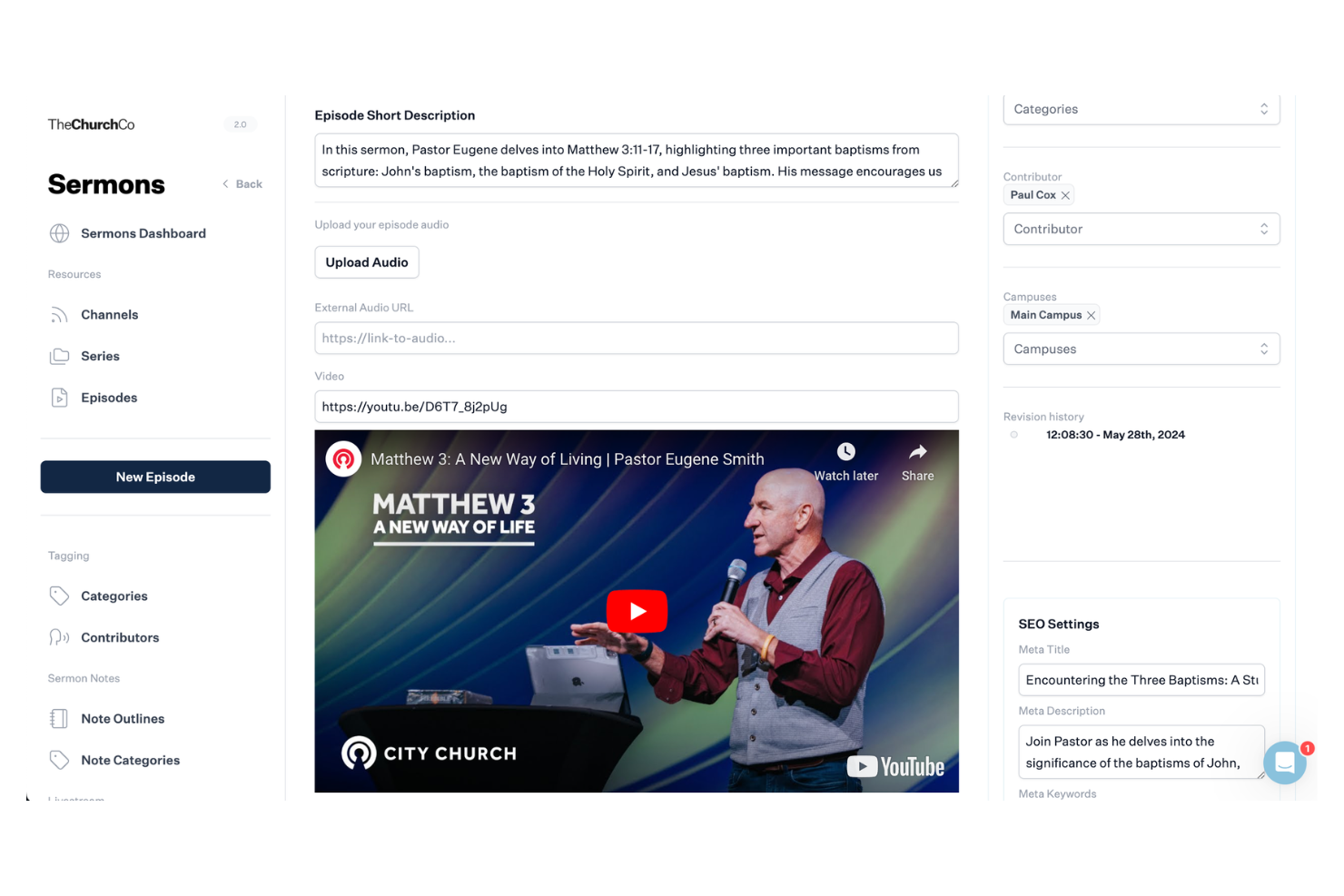 The Church Co screenshot - 1 migliori strumenti di IA per la gestione delle chiese nel 2026
