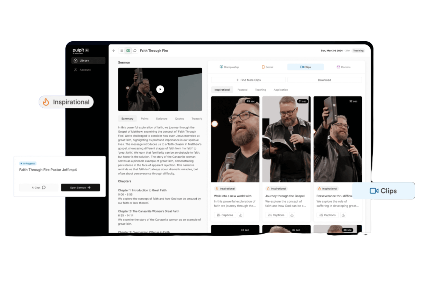 Pulpit AI screenshot - 1 migliori strumenti di IA per la gestione delle chiese nel 2026