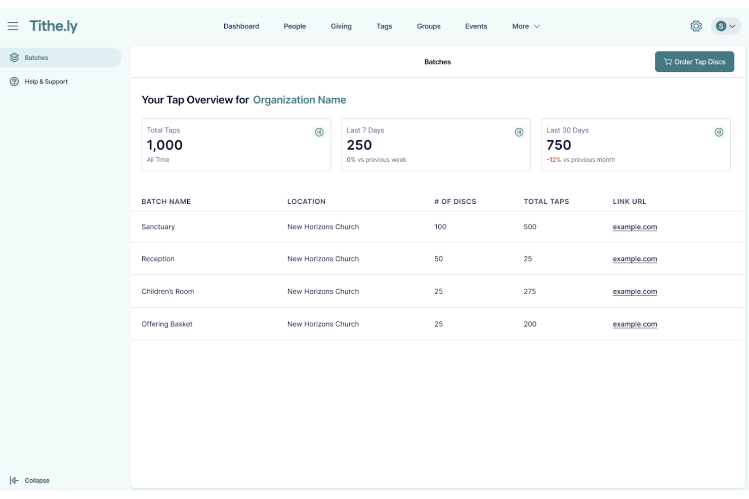 Tithe.ly screenshot - 1 Migliori Piattaforme di Comunicazione AI per Chiese nel 2026