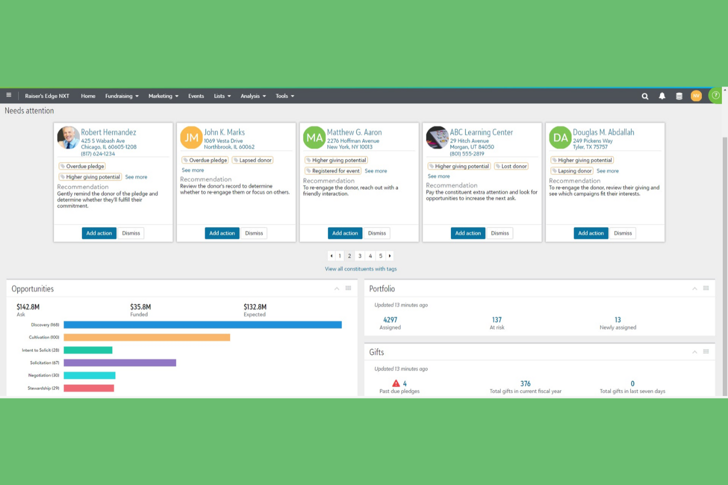 Blackbaud screenshot - 10 Mejores Software de Gestión para Organizaciones Sin Fines de Lucro en 2026