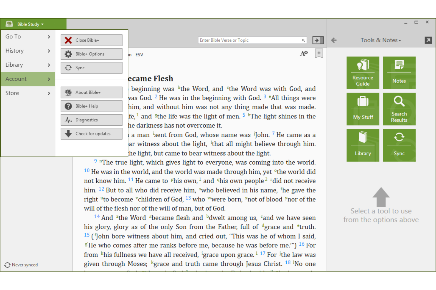 Olive Tree screenshot - 14 App per lo Studio della Bibbia per il 2026