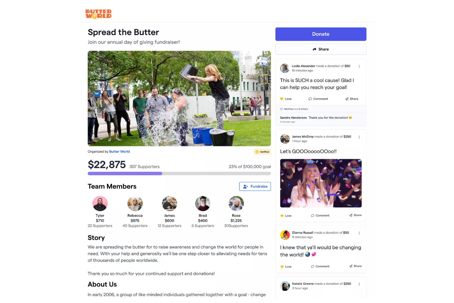 Givebutter screenshot - 10 Migliori Soluzioni Software per Aste Non Profit Recensite nel 2026