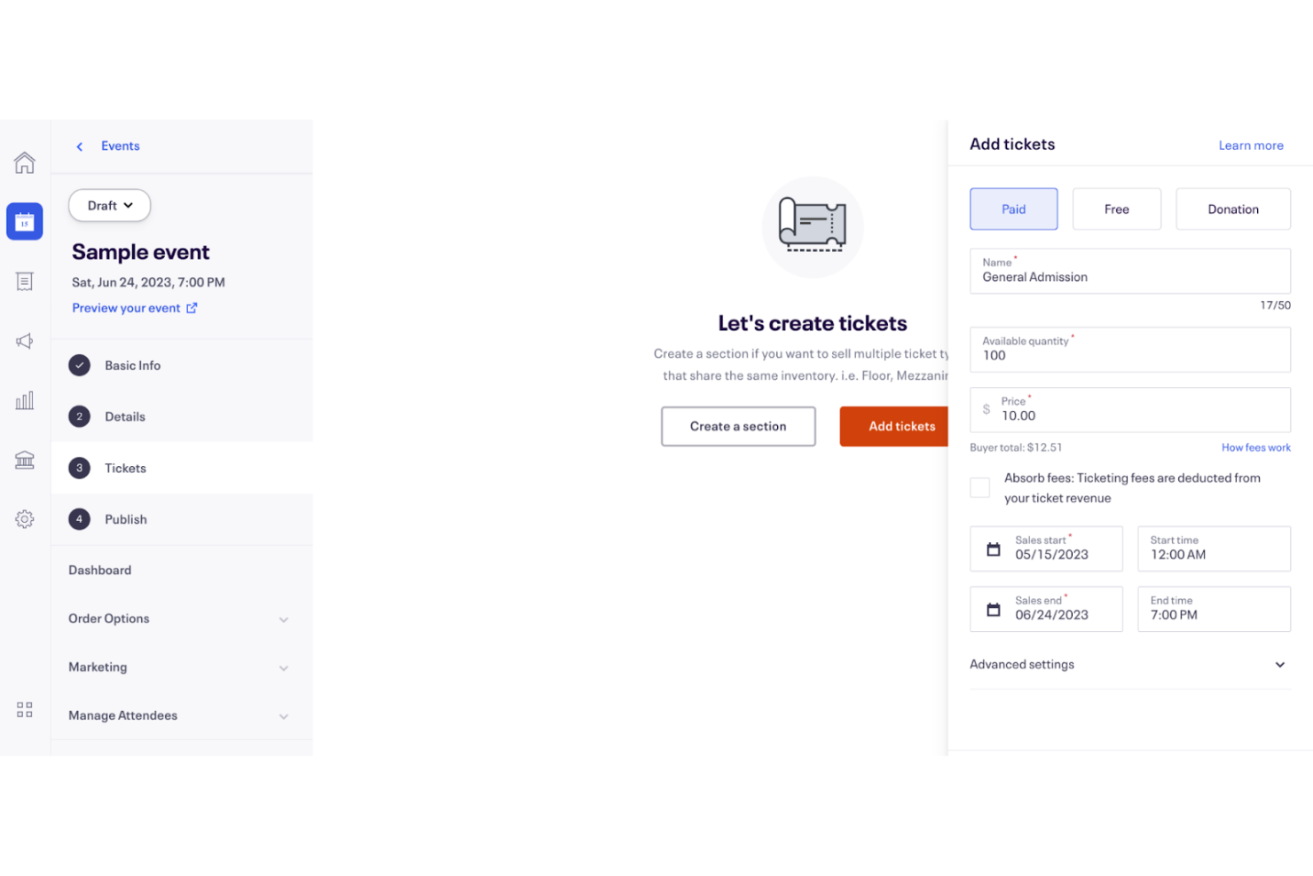 Eventbrite screenshot - 10 Mejores Software de Registro de Eventos Analizados en 2026