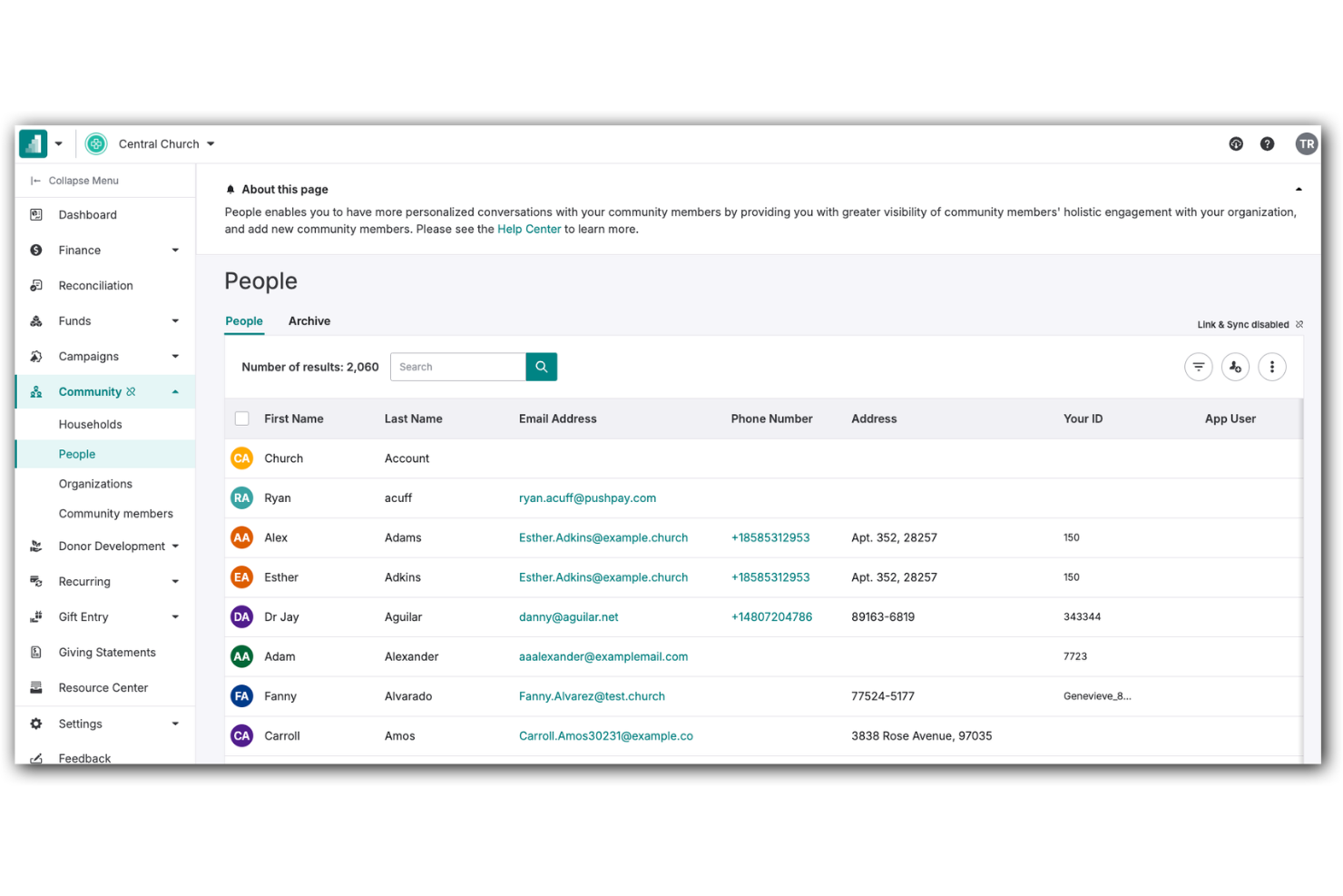 Pushpay screenshot - 1 migliori strumenti di IA per la gestione delle chiese nel 2026