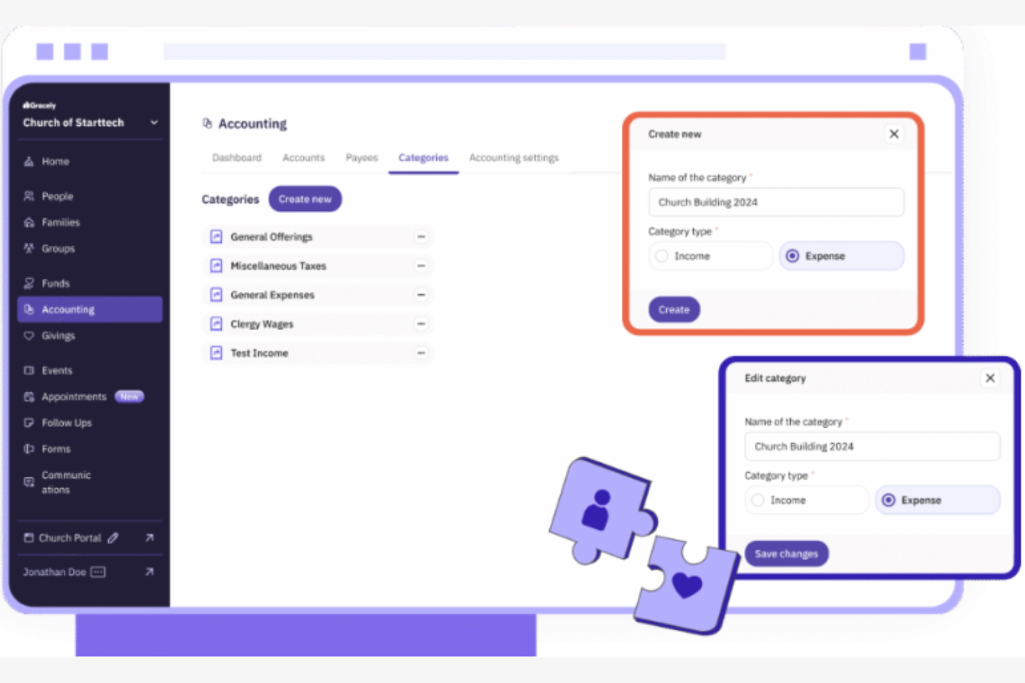 Gracely screenshot - 10 migliori software per l’organizzazione delle chiese recensiti nel 2026