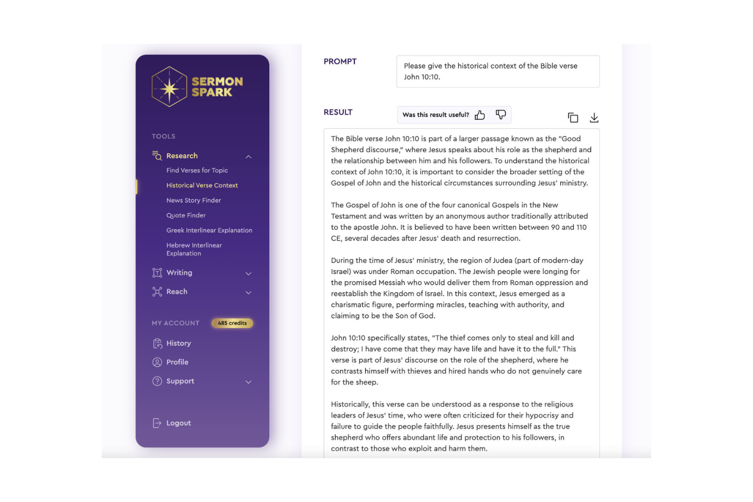 AI for Churches screenshot - 1 Mejores Herramientas de IA para Iglesias Evaluadas en 2026