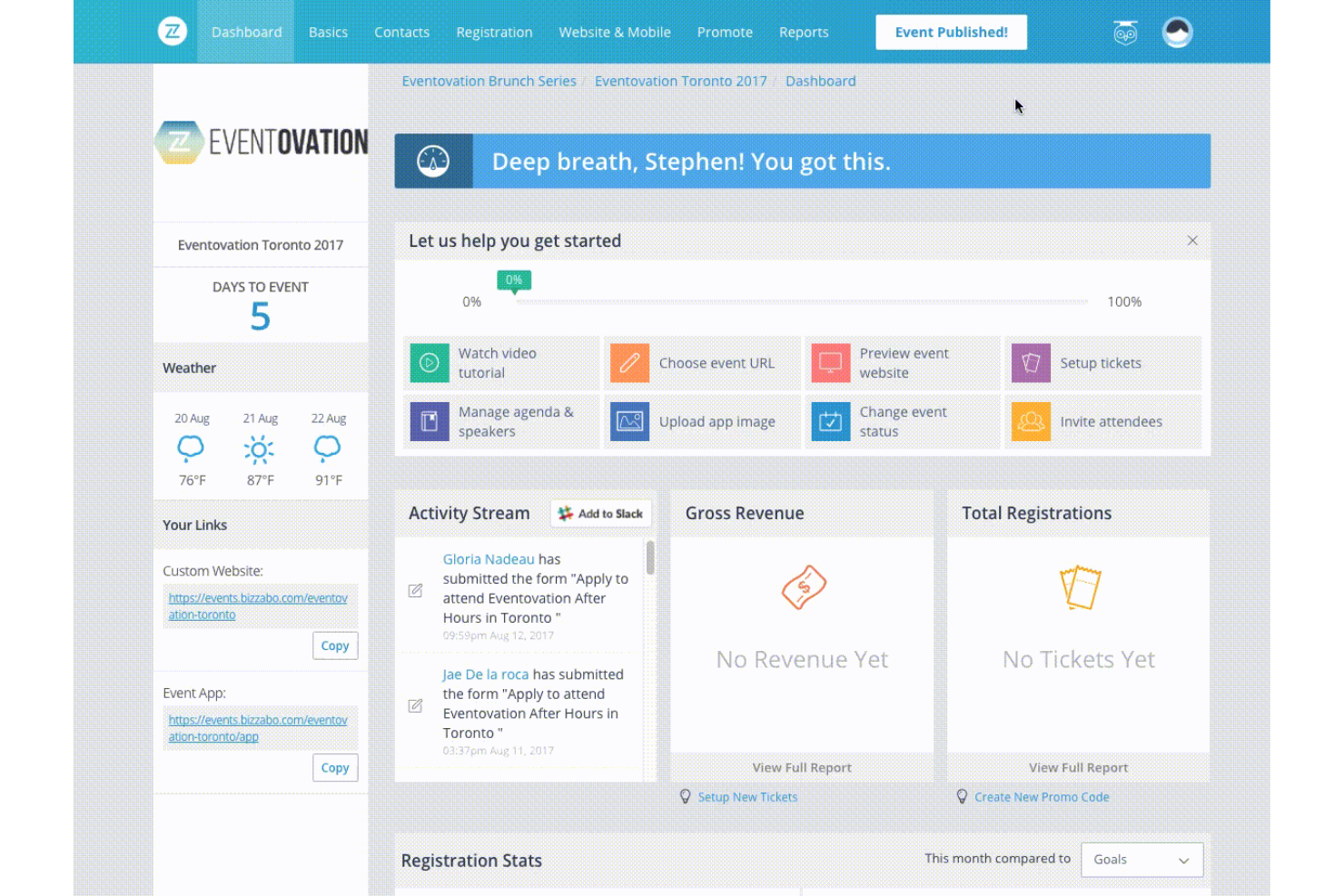 Bizzabo screenshot - 10 Mejores Software de Registro de Eventos Analizados en 2026
