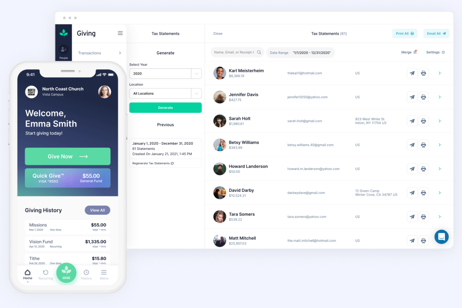 Tithe.ly screenshot - 10 Migliori Piattaforme di Donazione via SMS Recensite nel 2026