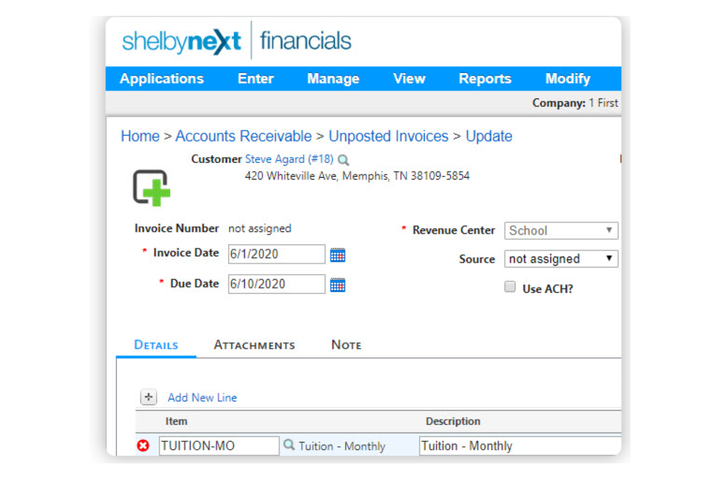 ShelbySystems screenshot - 1 opciones de software de contabilidad para iglesias pequeñas seleccionadas para 2026