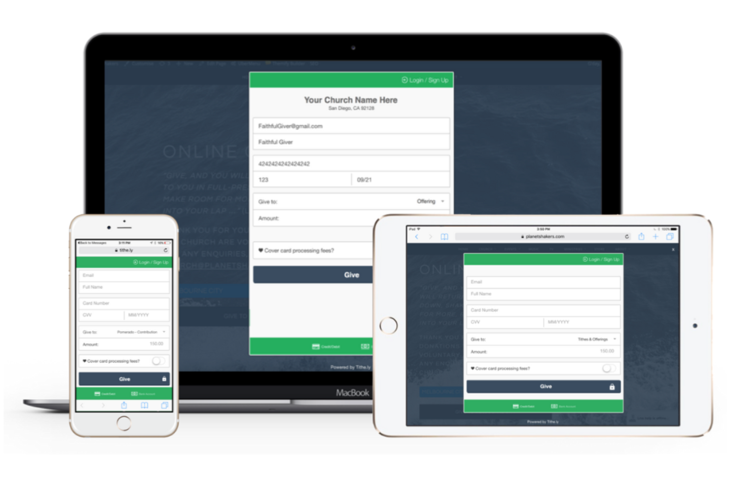 Tithe.ly screenshot - 10 Migliori Soluzioni Software per la Crescita delle Chiese nel 2026