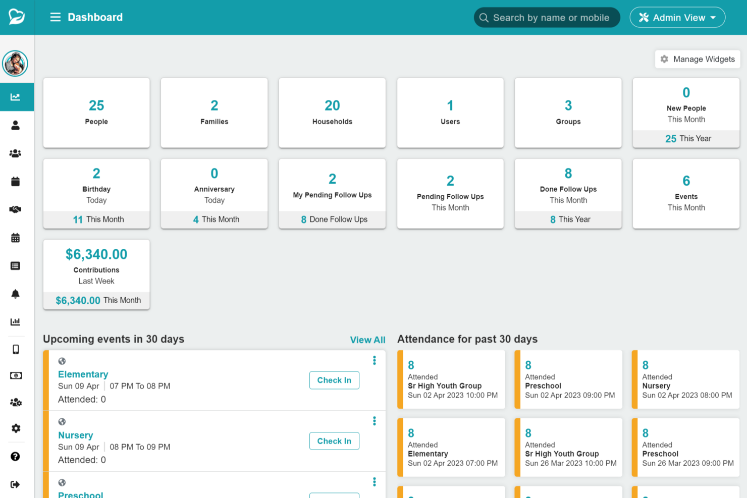ChMeetings screenshot - 10 Mejores Programas para la Programación de Iglesias Evaluados en 2026