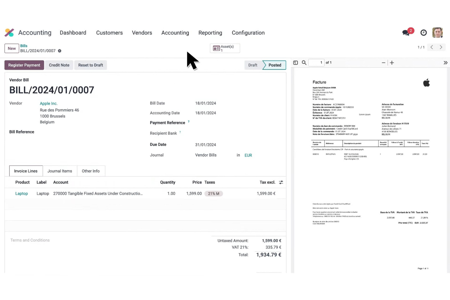Odoo Community screenshot - 9 Mejores Software de Gestión de Donantes de Código Abierto para 2026