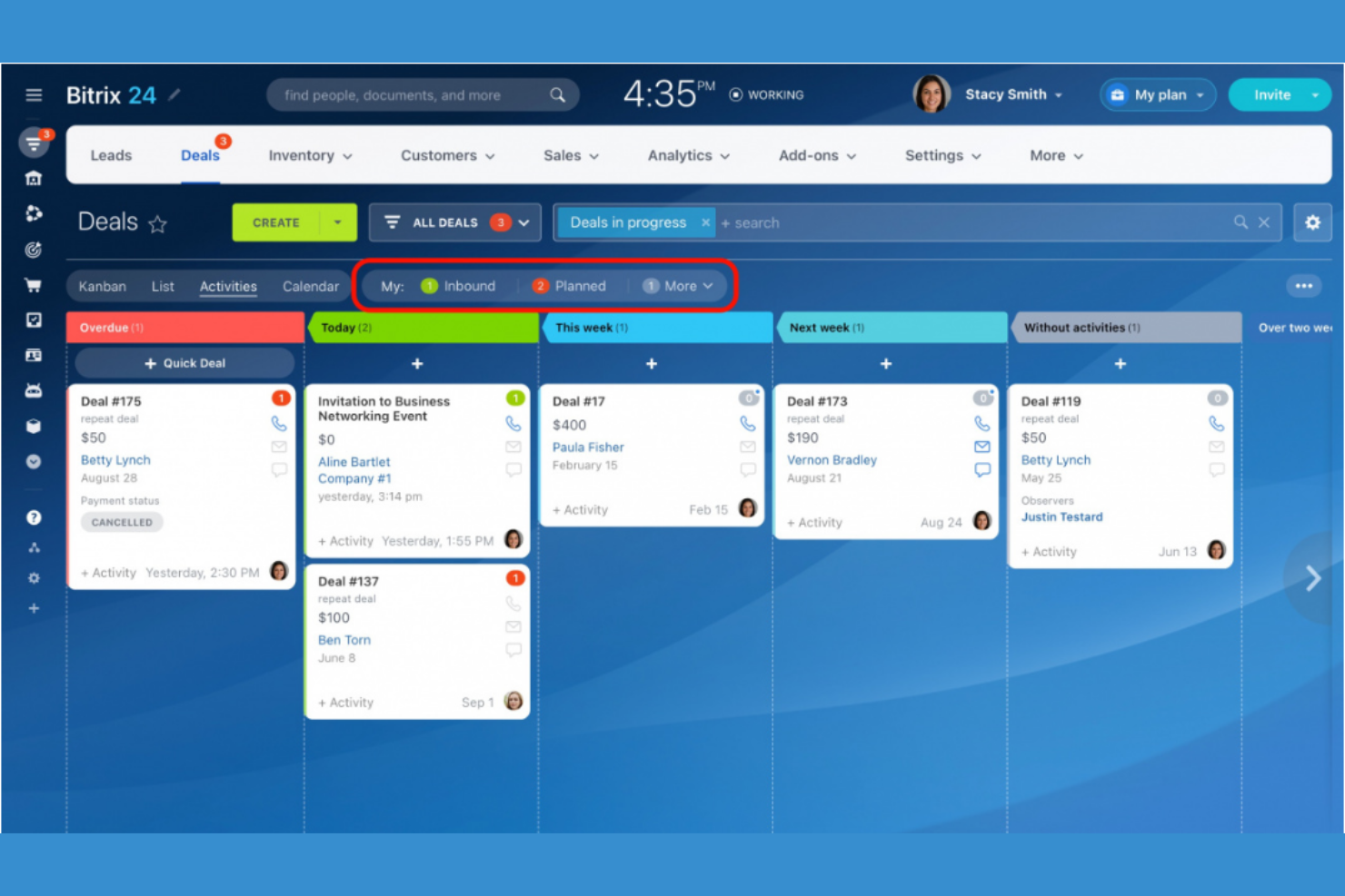 Bitrix24 screenshot - 6 Migliori Software Gratuiti per la Gestione delle Sovvenzioni Recensiti nel 2026