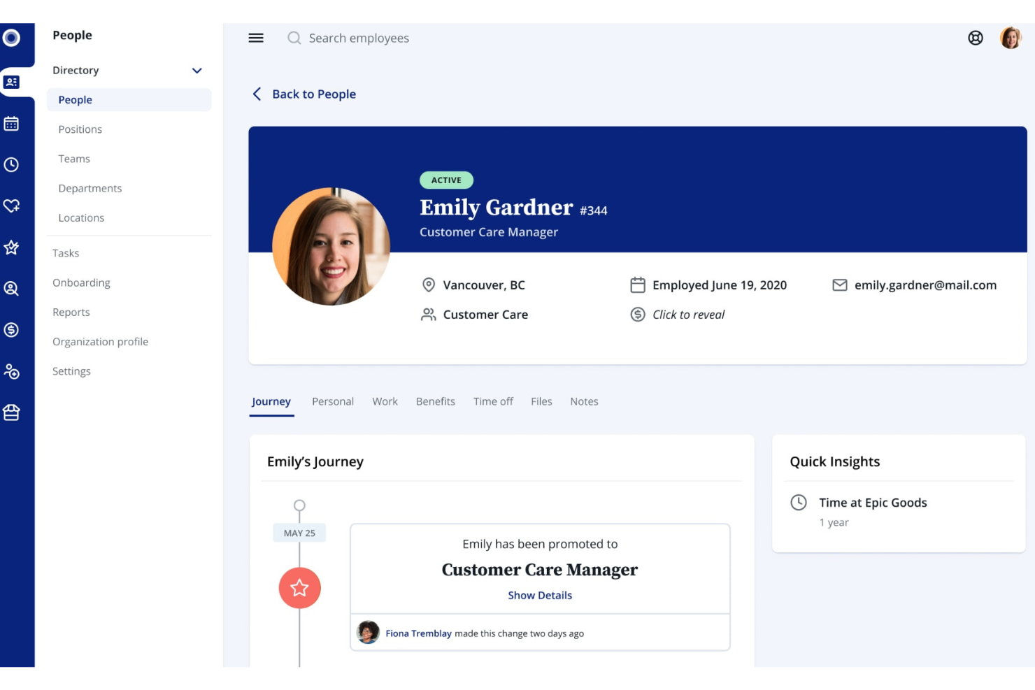 Rise screenshot - 10 migliori alternative a OnPay recensite nel 2026