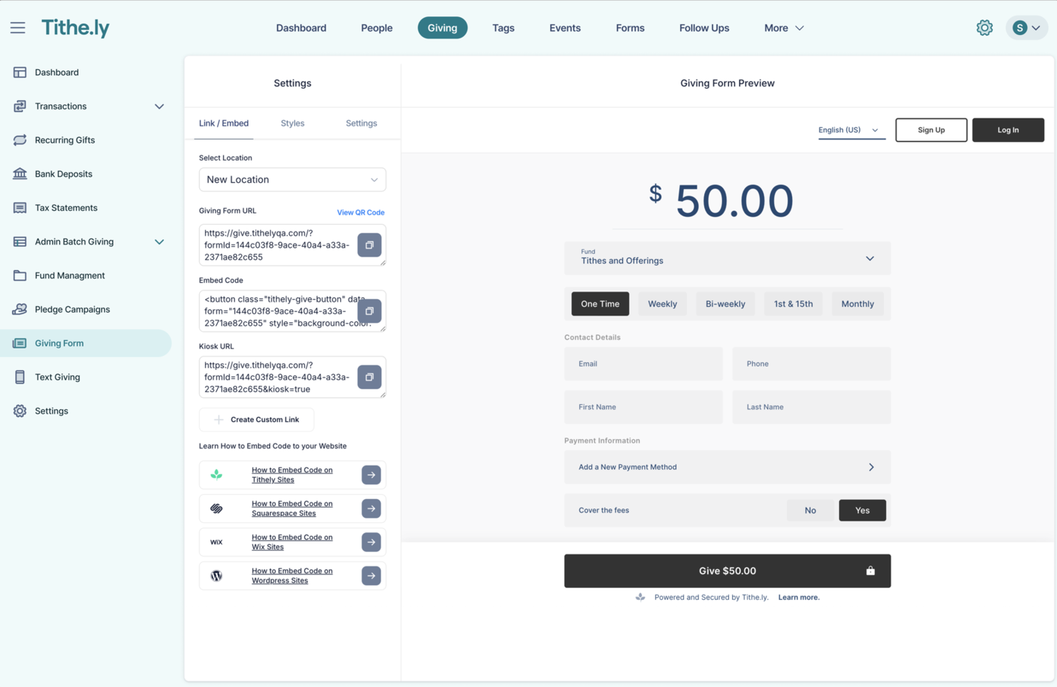 Tithe.ly screenshot - 10 mejores alternativas a Fyle revisadas en 2026
