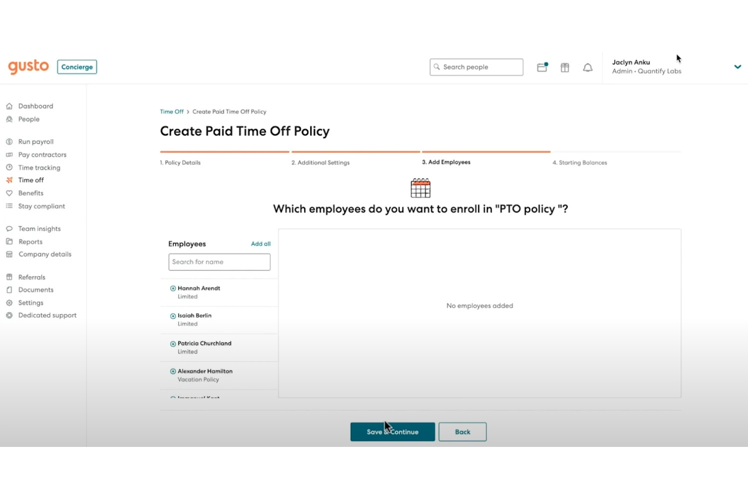 Gusto screenshot - 10 migliori alternative a OnPay recensite nel 2026