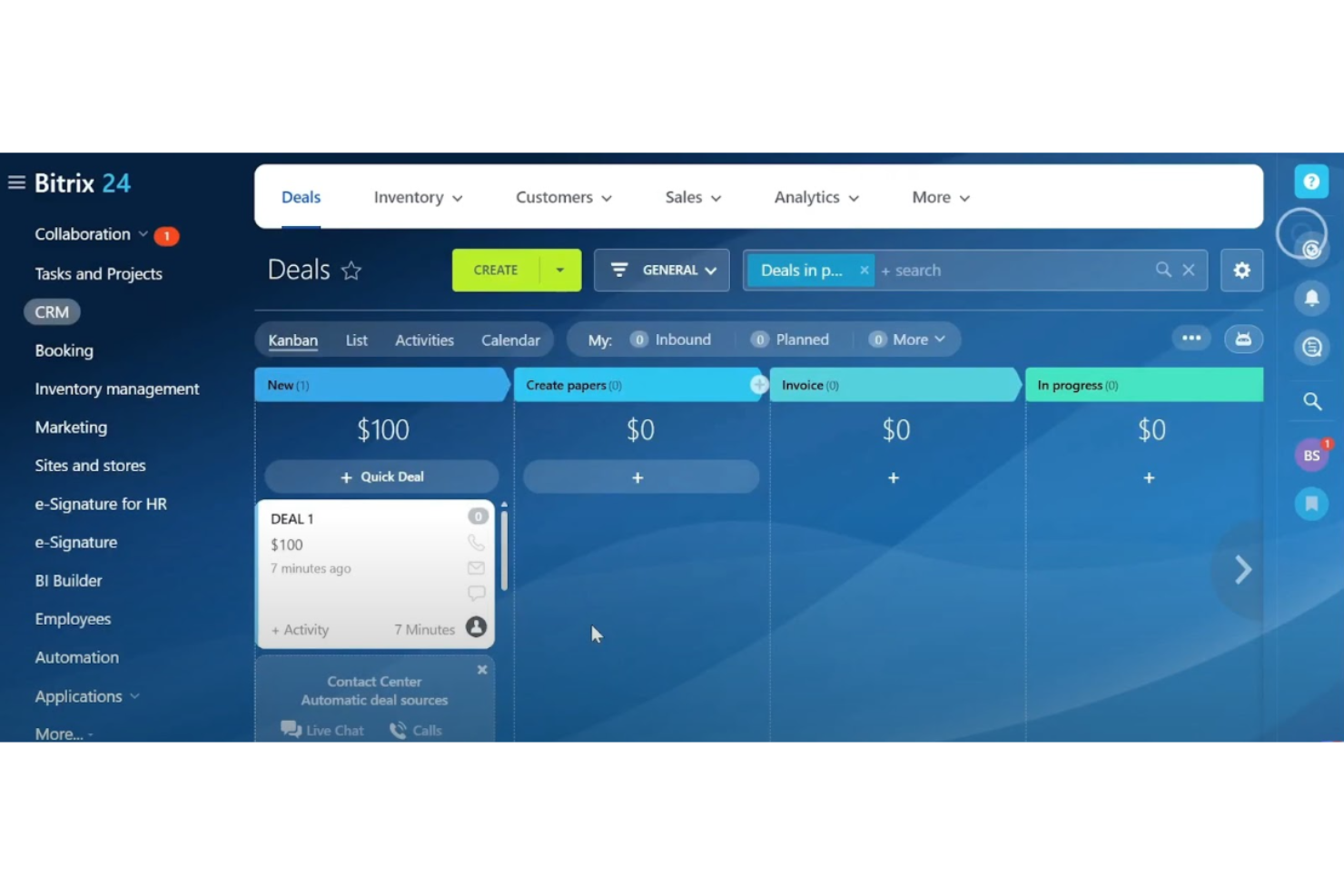 Bitrix24 screenshot - 10 migliori alternative a Realm recensite 2026