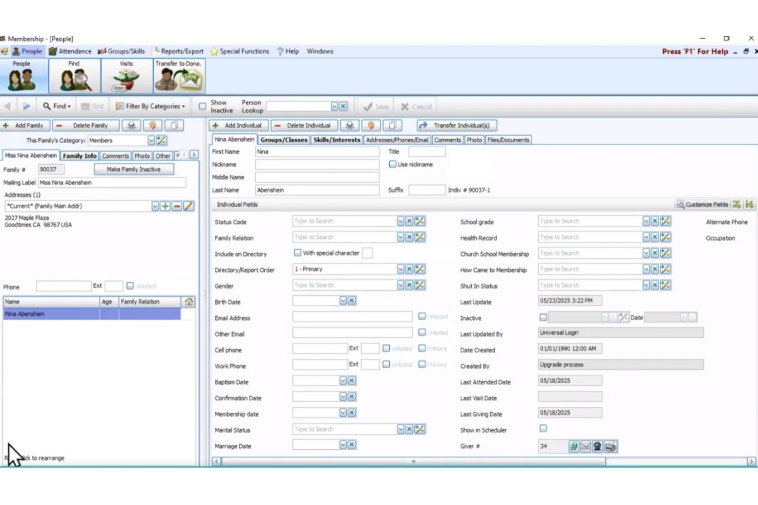Church Windows screenshot - 10 migliori alternative a OnPay recensite nel 2026