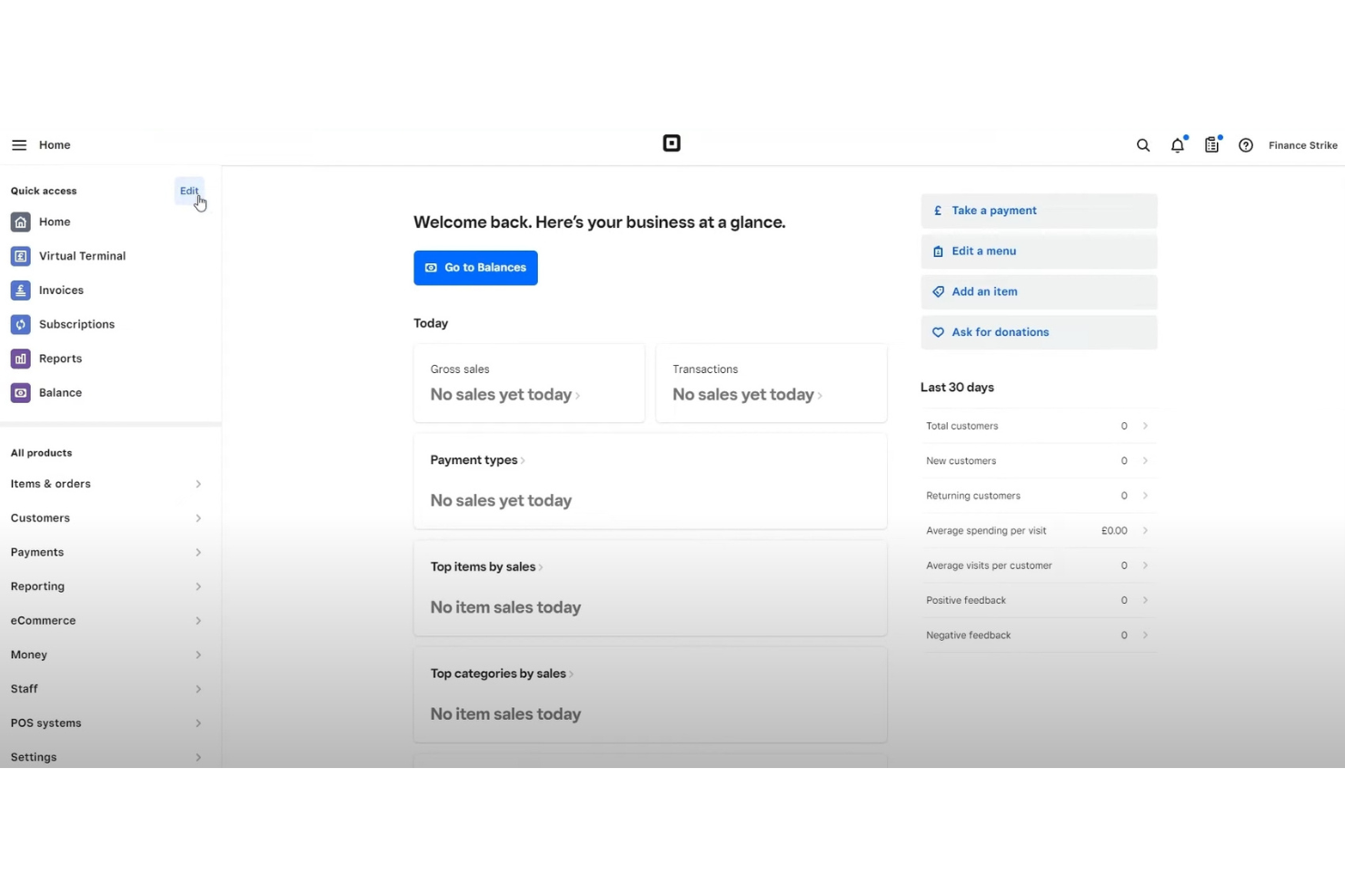 Square screenshot - 10 migliori soluzioni gratuite per l’elaborazione di carte di credito per organizzazioni non profit nel 2026