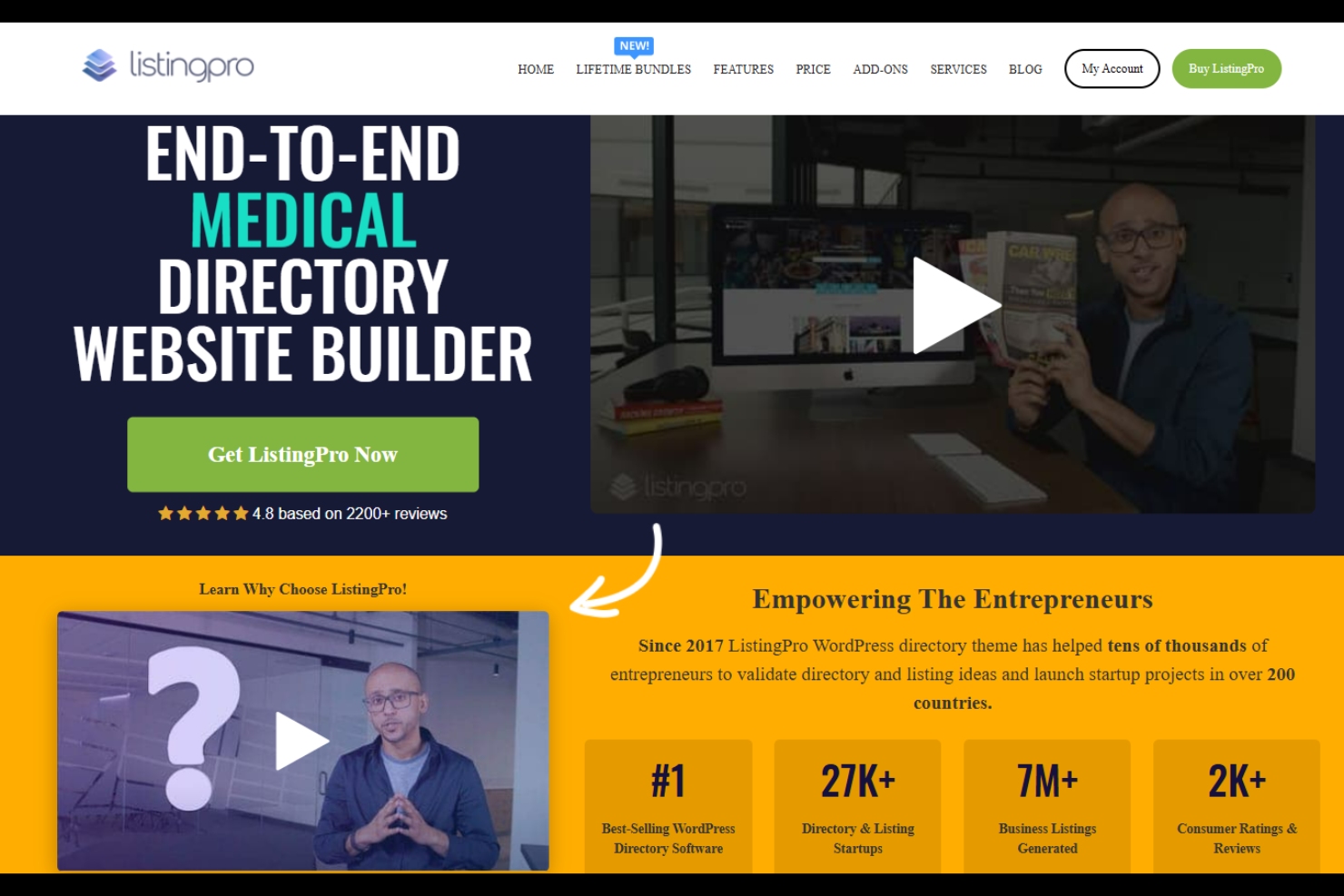 ListingProWP screenshot - 10 migliori soluzioni software per elenchi membri recensite nel 2026