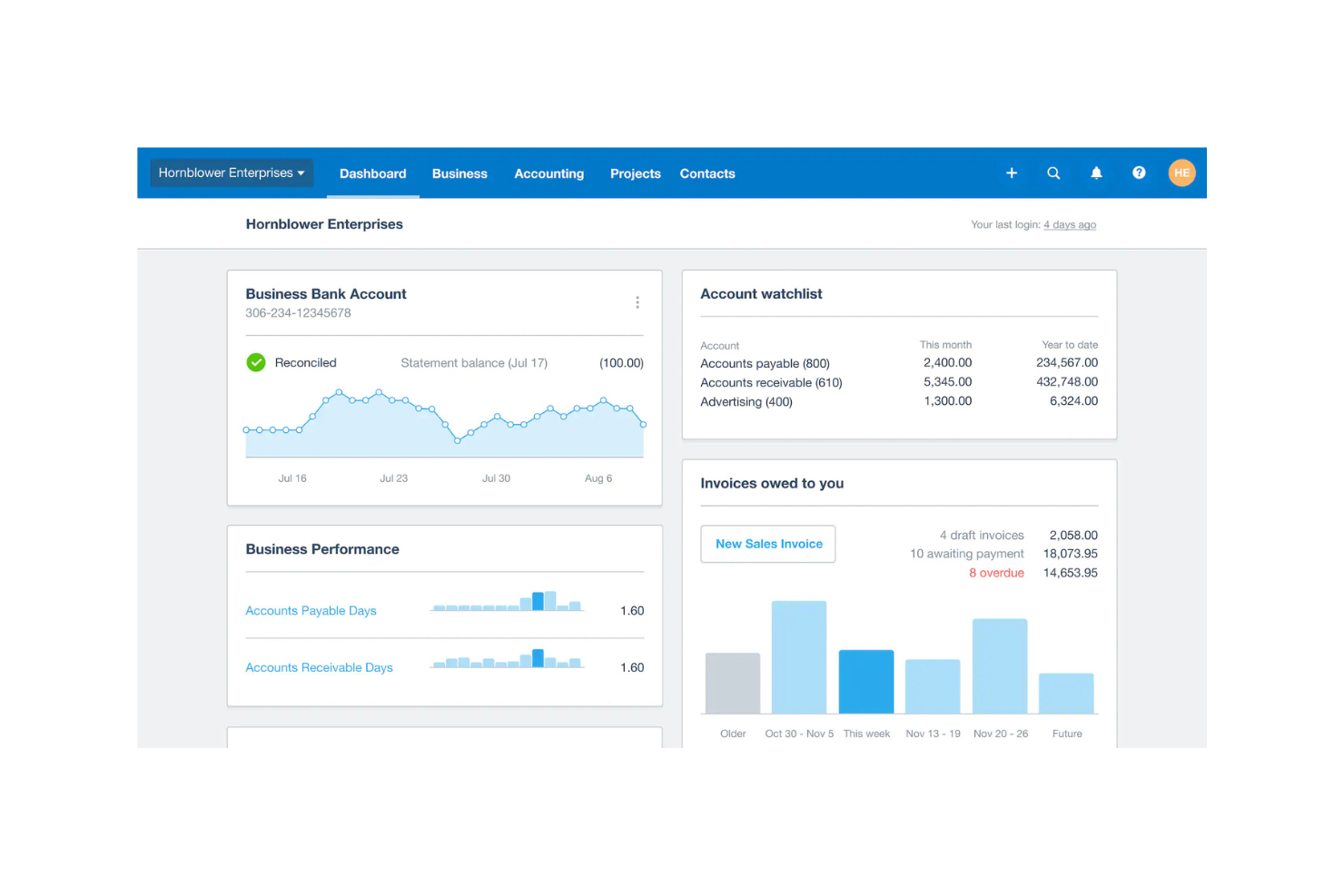 Xero screenshot - 10 Mejores Alternativas a Tithe.ly Analizadas en 2026