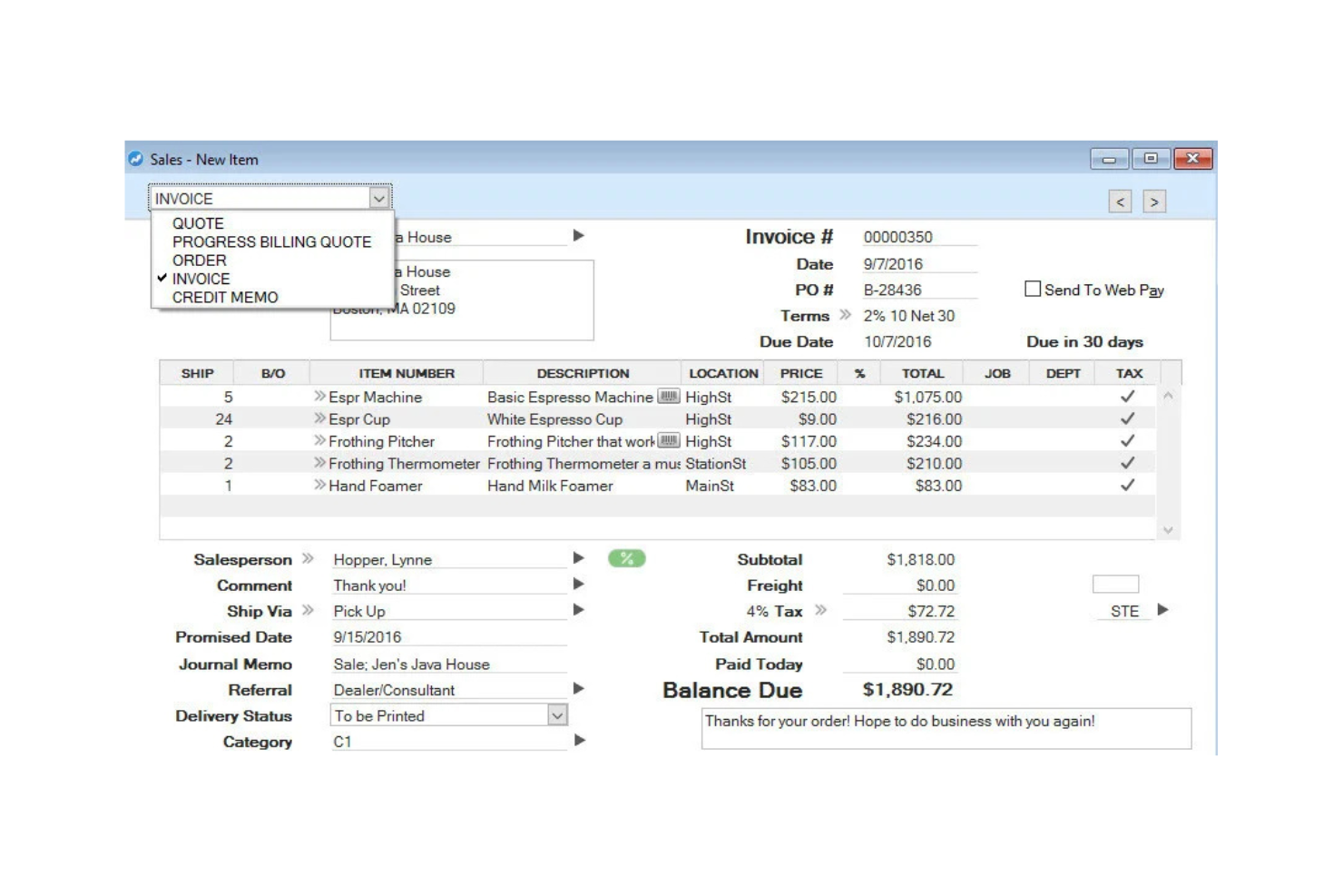 AccountEdge screenshot - 10 Mejores Alternativas a Tithe.ly Analizadas en 2026